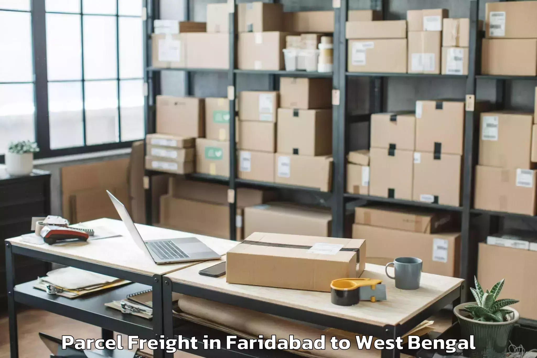 Top Faridabad to Chandannagar Parcel Freight Available